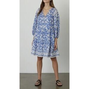 Velvet Lilah Printed Cotton Mini Dress